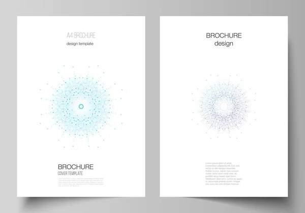 Векторная Компоновка Формата Современные Шаблоны Оформления Обложки Брошюры Журнала Листовки — стоковый вектор