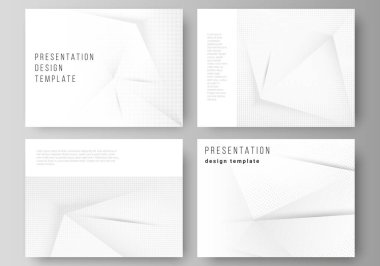 Sunum sunumunun vektör düzeni iş şablonları tasarım, sunum broşürü için çok amaçlı şablon, broşür kapağı. Noktalı yarım ton efekt. Noktalı pop sanat deseni