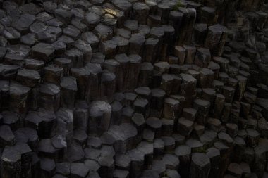 Meksika bir orta bölümünde yer alan doğal bazaltik prizma altıgen desen