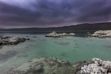 Laguna de Alchichica antes de la tormenta