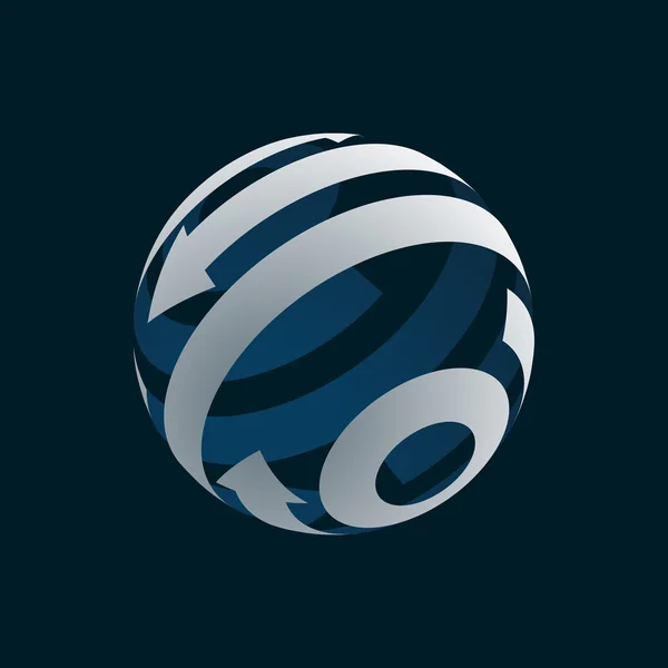 Elemento de logotipo de globo abstracto . — Archivo Imágenes Vectoriales