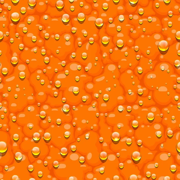 Pomarańczowy wzór z kropli wody — Wektor stockowy