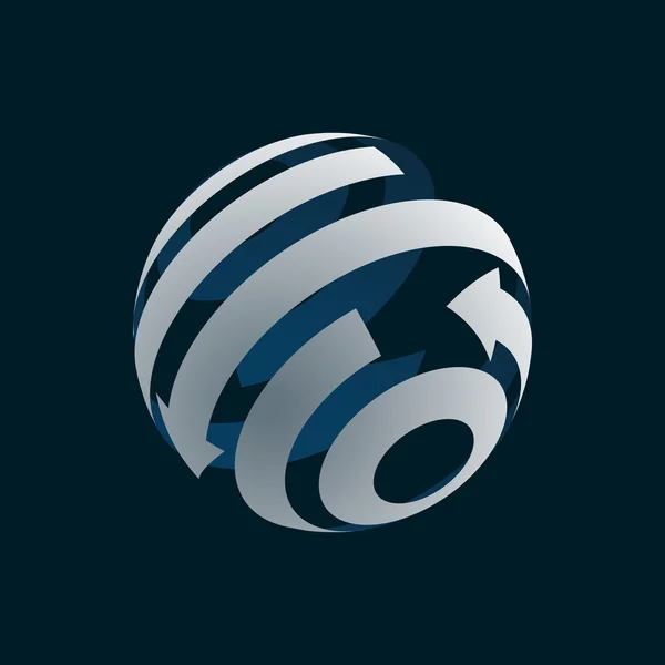 Abstrakta Globe logotyp Element. — Stock vektor