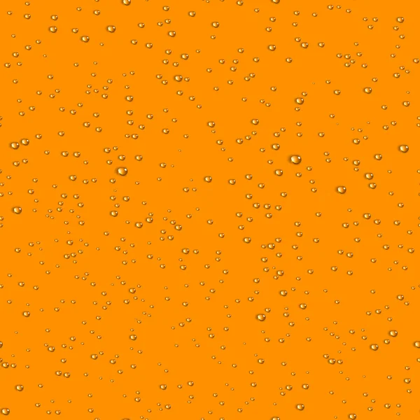 Agua transparente gotas de cerveza patrón sin costura . — Vector de stock