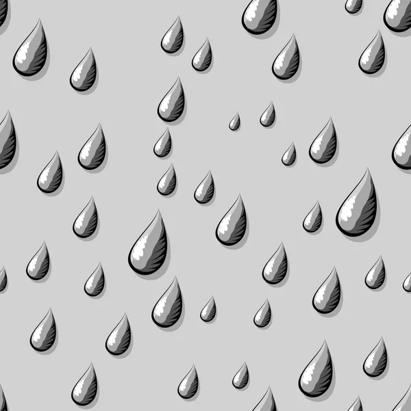 Water drops seamless pattern. — Stock Vector