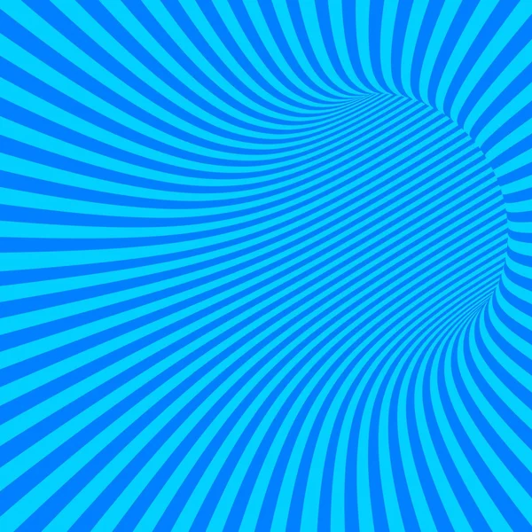 Modré pruhované abstraktní tunel — Stockový vektor