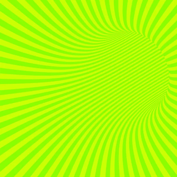Zelená proužkovaná abstraktní tunel — Stockový vektor