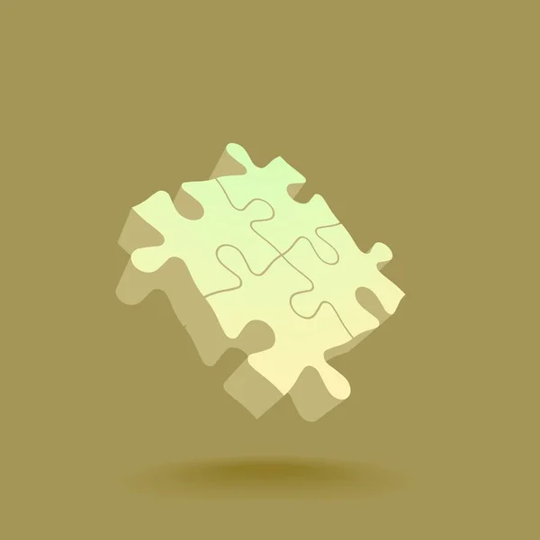 Abstrakcja 3d puzzle element projektu — Wektor stockowy