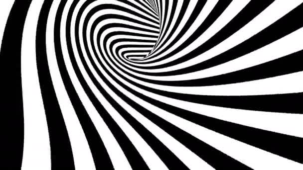 Hypnotiserende spiral tunnel naadloze looping — Stockvideo