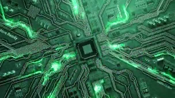 Vidéo bouclable de circuit imprimé futuriste 