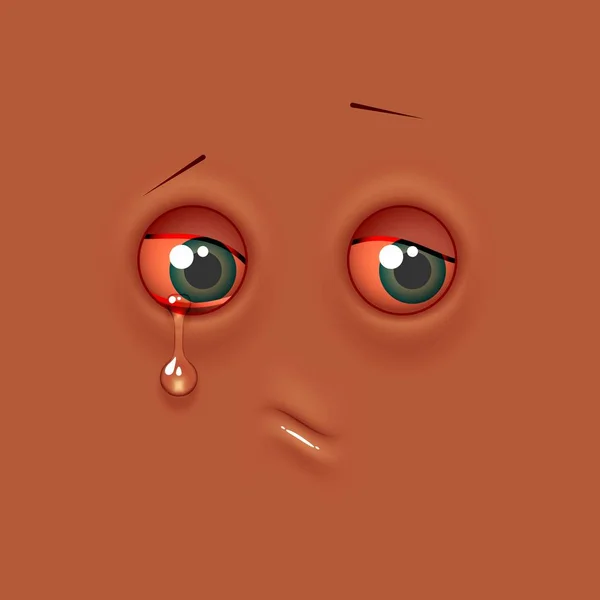 Emoticon triste emoji Ilustrações De Stock Royalty-Free