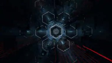 4 k Ultra Hd altıgen tünel.