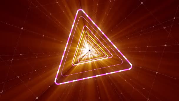 VJ Loop Triangular — стоковое видео
