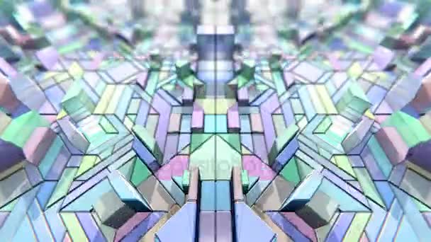 VJ ren geometri — Stockvideo