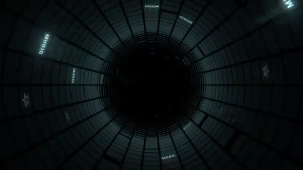 Tunnel di interconnessione VJ Loop — Video Stock