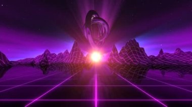 VJ Retro futuristik ufuk