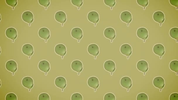 梨の実模様の背景 — ストック動画
