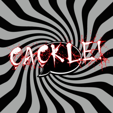 Çizgili güneş siyah-gri arka plan üzerinde ifadeler gıdaklar konuşma kabarcıklar