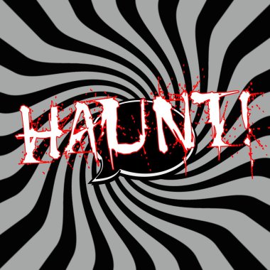 Konuşma balonları çizgili güneş siyah-gri arka plan üzerinde ifadeler uğrak