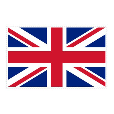 İngiliz bayrağı tek parça görüntüsünü damga