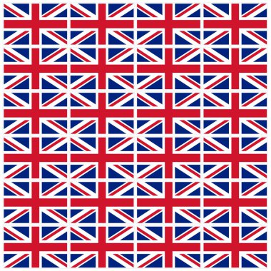 İngiliz bayrağı yirmi dört parçasının görüntüsü damga