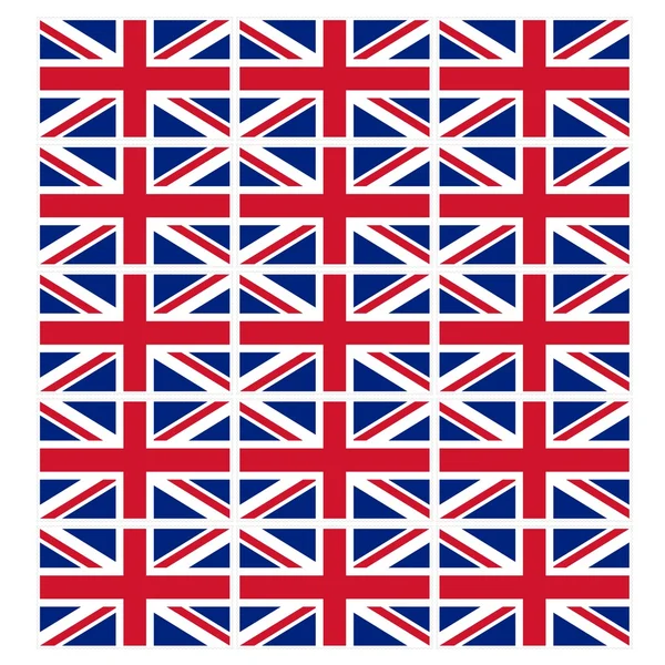 Bélyeg kép a brit zászló tizenöt darab — Stock Fotó