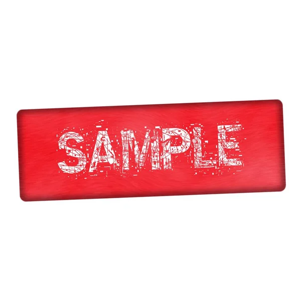 Amostra branco redação em madeira vermelho fundo — Fotografia de Stock