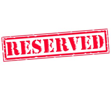 Ayrılmış kırmızı damga metni beyaz kağıt üzerinde