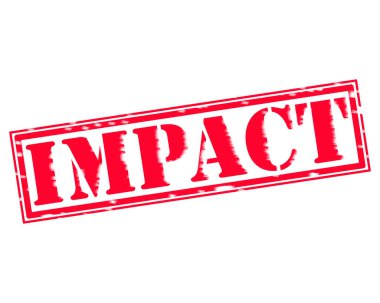 Etkisi kırmızı damga metni beyaz kağıt üzerinde