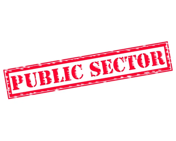 Kamu sektörü kırmızı damga metni beyaz kağıt üzerinde