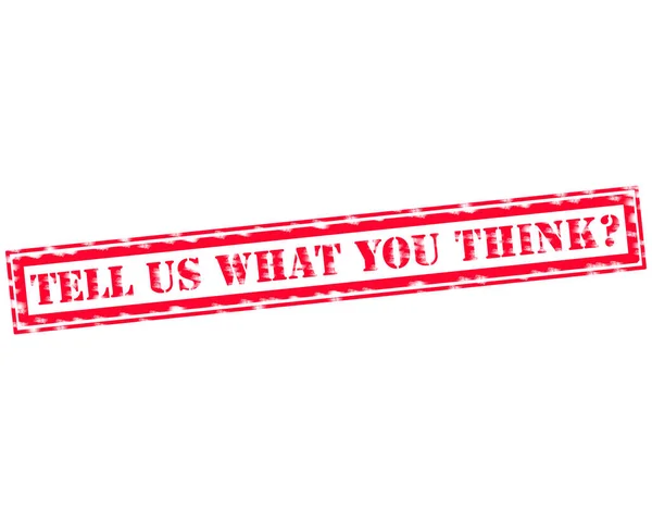 Bize ne sen düşünmek kırmızı damga metni üzerinde beyaz kağıt söyle