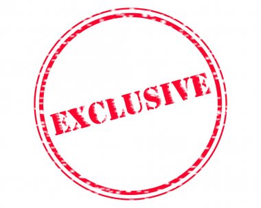 Özel kırmızı damga metni daire beyaz kağıt üzerinde