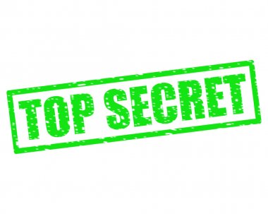 En iyi gizli yeşil damga metni beyaz kağıt üzerinde