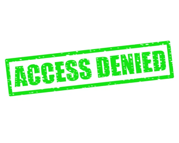 ACCESS DENIED GREEN Stamp Text on white backgroud — Stock Photo, Image