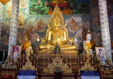 Phrae, Tayland - 11 Şubat 2019: Wat Phra Cho Hae bir melek