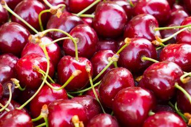 Büyük kırmızı kiraz arka plan.