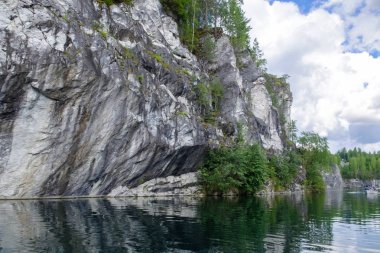 Büyük ve büyük beyaz mermer Kanyon.