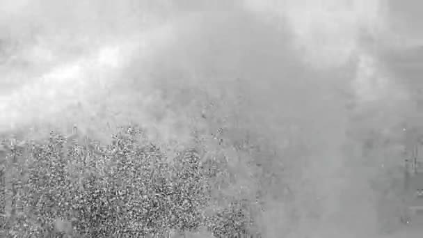 Powerful jet of foam under pressure. — ストック動画