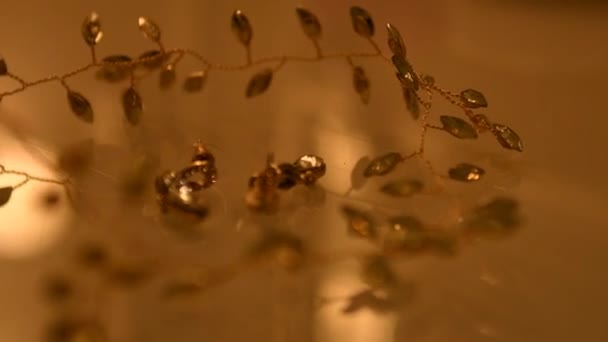 Jewelry is delicate and dainty. — Stok video