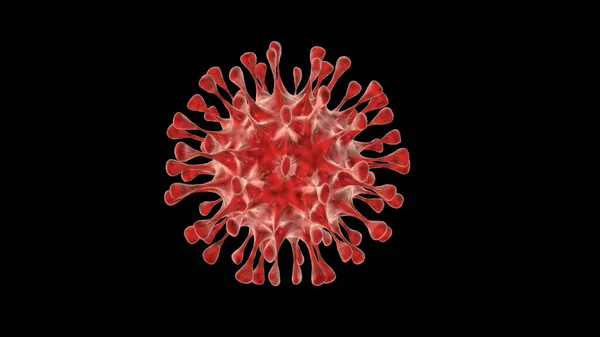 렌더링으로 바이러스입니다 세포내에서 번식하여 독감을 일으킬 수있는 감염원 — 스톡 사진