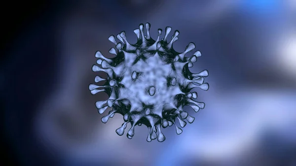 Coronavirus Celler Covid Rendering Farlig Sars Cov Icke Cellulära Smittämnen — Stockfoto