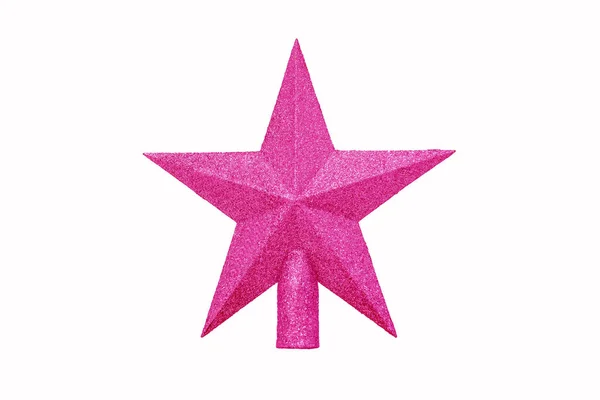 Estrela Sobre Fundo Branco Isolado — Fotografia de Stock