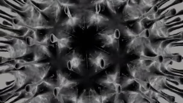 Arka Plan Virüs Hücresi Uzayda Izole Edilmiş Zatürree Salgınına Neden — Stok video