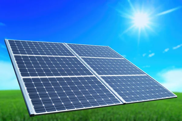 Batería solar. Energía ambiental — Foto de Stock