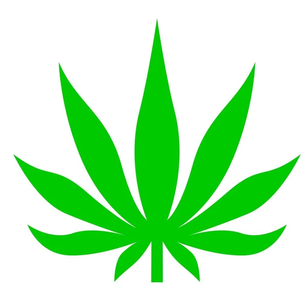 Logo Vecteur Abstrait Cannabis — Image vectorielle