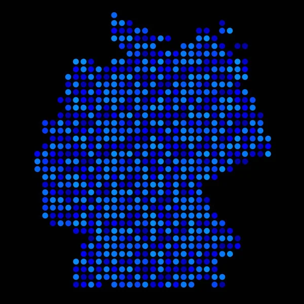 Carte Abstraite Allemagne Qualité Vectorielle — Image vectorielle