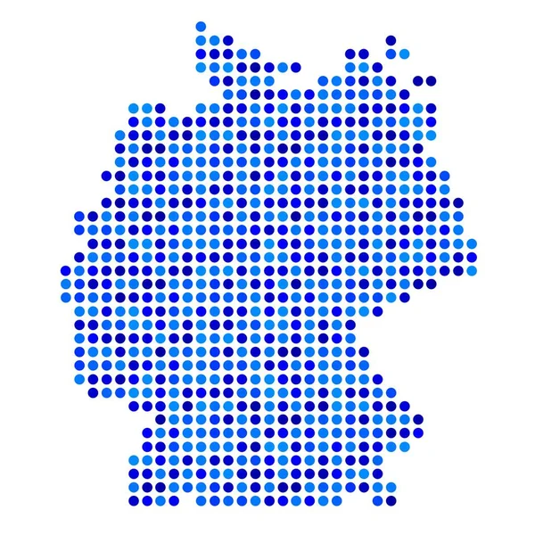 Carte Abstraite Allemagne Qualité Vectorielle — Image vectorielle