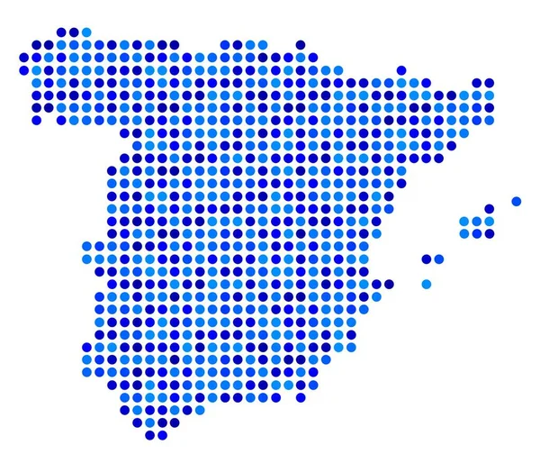 Carte Abstraite Espagne Qualité Vectorielle — Image vectorielle