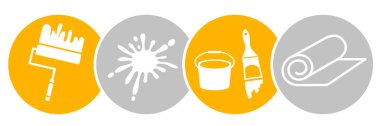 vektör kalitesinde boyacı servis logosu