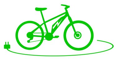 e-bike graphic in vector quality clipart
